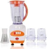 Bms Lifestyle By Bms Lifestyle 550 Watt Multifunction With 2 Polycarbonate Jar & 1 Juicer Jar Fruit Filter GMO 550 Juicer Mixer Grinder 3 Jars, WHITE ORANGE