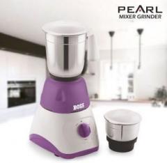 Boss Pearl 500 Watt Mixer Grinder, 2 Jars, Purple 500 Mixer Grinder