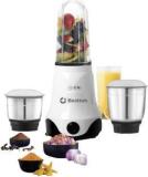 Bostton Gazmoline Double Copper Layered 100% Powerful Motor, 2 Year Warranty 750 Mixer Grinder 3 Jars, White