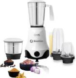 Bostton Gazmoline Double Copper Layered 100% Powerful Motor, 2 Year Warranty 750 Mixer Grinder 4 Jars, White