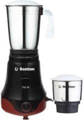 Bostton Sweety Steelor Pro 750 Watts Turbo, 25000 RPM 750 Mixer Grinder 2 Jars, Black