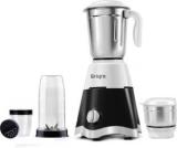 Briqre Deluxe Mixer Grinder 750 Mixer Grinder 4 Jars, White And Black