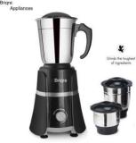 Briqre Jumbo Mixer Grinder 700 Mixer Grinder 3 Jars, Black