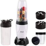 Briqre Splash | Smoothie Maker For Kitchen | Shake Maker Nutribullet Blender White Mixer Grinder | Nutri Blender 500 Juicer Mixer Grinder 3 Jars, Black, White