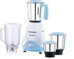 Briqre Supremus Mixer Grinder 750 Mixer Grinder 4 Jars, White & Blue