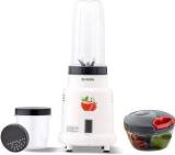 Candes Hector Nutri Blender And Quick Chopper Black 400 Juicer Mixer Grinder 2 Jars, Ivory