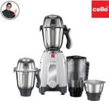 Cello Discovery Pro 750 Juicer Mixer Grinder 4 Jars, Black