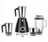 Cello Grind Master 500 Juicer Mixer Grinder 4 Jars, Black And Silver