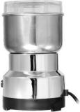 Credebs By Nima Portable Electric Grinder & Blender For Herbs, Spices, Nuts, Grainrs 150 Juicer Mixer Grinder 1 Jar, Silver