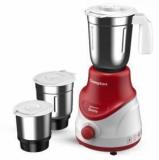 Crompton ACGM QUESTA500W3J 2022 500 Juicer Mixer Grinder 3 Jars, Red, White