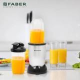 Faber Sportz Blender 2 In1 Nero Mixer Grinder Juicer Blender 400 W Juicer Mixer Grinder 2 Jars, Grey