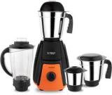 Flipkart Smartbuy MaxiBlend Power Chef 750 W Juicer Mixer Grinder With 1 Year Extended Warranty 4 Jars, Black, Orange