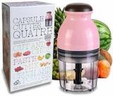 Fonalo Cutter Electric Machine Mini Electric Food Processor Chopper, Mixer, 300 Juicer Mixer Grinder 1 Jar, Pink