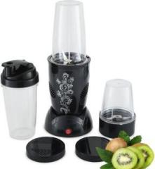 Gebet Nutri Blend 22000 RPM Bullet Mini Hand Blender ABS Altra plastic body Havy 500W Motor Capacity 500 Juicer Mixer Grinder 2 Jars, Black176