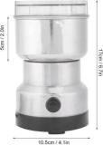 Ghoba By Nima Japan 450 W, 23000 RPM Mini Stainless Steel Spice Nuts Grainder With Folding Jar 250W Juicer Mixer Grinder 450 Juicer Mixer Grinder 1 Jar, Silver