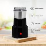 Ghoba Japan MG 350W, 38000 RPM ABS Plastic Body & Stainless Steel Jar Mixer Spice Nuts Grainder Full Copar Winding Motor With Folding Jar Easy Travel Used 350 Juicer Mixer Grinder 1 Jar, Black AT30