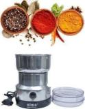 Ghoba Mini Stainless Steel Coffee Spice Nuts Grains Bean Grinder Mixer 150W 150 Juicer Mixer Grinder 1 Jar, Silver 150 Juicer Mixer Grinder 1 Jar, Silver