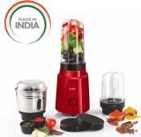 Glen Grinder 4048 Active Blender 350 Mixer Grinder 3 Jars, Red