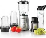 Glen SA4048MF Active Blender 350 W Juicer Mixer Grinder 4 Jars, Silver, Black