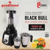 Goodflame Black Bull 1000 W Juicer Mixer Grinder 3 Jars, Black Bull 1000 Juicer Mixer Grinder 3 Jars, Black