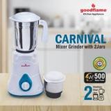 Goodflame CARNIVAL02 CARNIVAL PRO 500 Mixer Grinder 2 Jars, White, Blue, Green