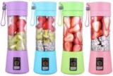 Goods And Fleet Portable Electric USB Juicer Maker Blender Grinder Mixer 6 Blades 380 Ml 103 NA 250 Juicer 1 Jar, Multicolor