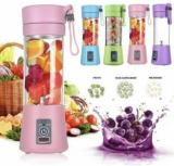 Goods And Fleet Portable Electric USB Juicer Maker Blender Grinder Mixer 6 Blades 380 Ml 105 NA 250 Juicer 1 Jar, Multicolor