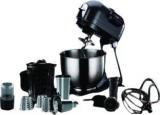 Hafele Castline Series Viola Pro, Kitchen Machine With 6.5L Mixing Bowl, 3 Mixing Attachments, Vegetable Slicer 4 Attachments 1300 Mixer Grinder Black