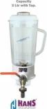 Hans Blend Pro Tap 1200 Watts With 3 Ltr Jar Commercial Mixer Heavy Duty 1200 Mixer Grinder 1 Jar, White