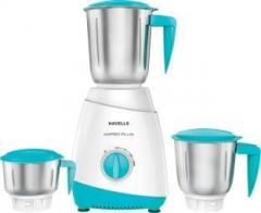 Havells 500W 3 Jar Limited edition Mixer grinder Aspro Plus 500 Mixer Grinder 3 Jars, White, Blue