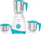 Havells ASPRO PLUS 500 Watt Mixer Grinder With 3 Stainless Steel Jar With Handle White & Light Blue 500 Mixer Grinder 3 Jars, White, Blue