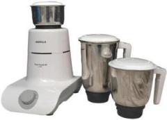 Havells MAXX GRIND NV 500W 500 Mixer Grinder 3 Jars, White, Grey