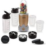 Inalsa Belle Pro Nutri Mixer 600 Juicer Mixer Grinder 5 Jars, Gold/Silver