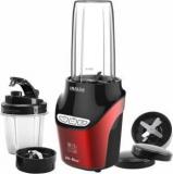 Inalsa Nutri Blender Vito Blend 1000watt With 2 Tritan Jars, 1 Sipper Lid 1000 Juicer Mixer Grinder 2 Jars, Red, Black