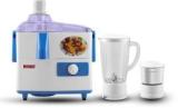 Jaia Juicer Mixer Grinder For All Kitchen Purpose Use JMG 550 Juicer Mixer Grinder 2 Jars, White, Blue