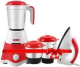 Jaia Stylie Mixer Grinder With Combo Offer 1000 Watt Iron And 3 Jars Color Red&White 550 Mixer Grinder 3 Jars, Red, White