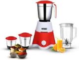 Jaia Stylie With Transparent Jar For Shakes 550 Mixer Grinder 4 Jars, Red