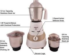 Jaipan by Jaipan MASTER CHEF 750 WATT NEW ARRIVAL JP 750 WATT EXCLUSIVE SERIES 750 Mixer Grinder 3 Jars, WHITE & CREAM