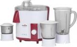 Kenstar JMG Nutriv Plus 450 W Juicer Mixer Grinder 3 Jars, White And Maroon