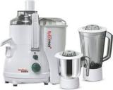 Khaitan Orfin By Khaitan Khaitan Avaante Robomax Plus Juicer Mixer Grinder With Heavy Duty Commercial Motor 1000 Juicer Mixer Grinder 3 Jars, White