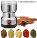 Kindlook Fashion By Nima Japan 300 W, 26000 RPM Mini Stainless Steel Spice Nuts Grainder With Folding Jar, Compact Kitchen Design Electric Household Grinder W 300 Juicer Mixer Grinder 1 Jar, Silver341