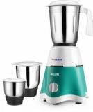 Lazer ALLURE 3 Jars 500 Mixer Grinder 3 Jars, White With Aquamarine