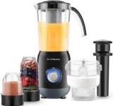 Longway Blend Pro 4 Jars Power Blender With Stainless Steel Blades 600 W Juicer Mixer Grinder 4 Jars, Black