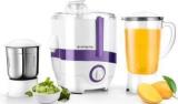 Longway Juicy Powerful Motor for Grinding, Mixing 600 W Juicer Mixer Grinder 2 Jars, Purple