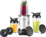 Longway Nutri Power Nutri Blender With Stainless Steel Blades 600 W Juicer Mixer Grinder 3 Jars, Silver