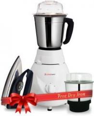 Longway PLUTO 2 JAR WITH FREE ELECTRIC DRY IRON 550 Mixer Grinder