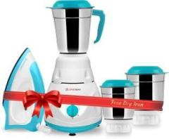 Longway Pluto 600 W Mixer Grinder Blue, White, 3 Jars & Kwid 750 W Dry Iron White, Blue