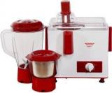 Maharaja Whiteline By Maharaja Whiteline Mark 1 450 W Juicer Mixer Grinder 2 Jars, Red, White