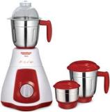 Maharaja Whiteline Flora Jx4 550 W Mixer Grinder 3 Jars, Red And White