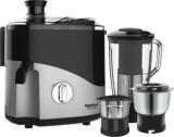 Maharaja Whiteline Juicer Mixer Grinder Odacio Plus Jx1 157 500 Juicer Mixer Grinder 3 Jars, Black